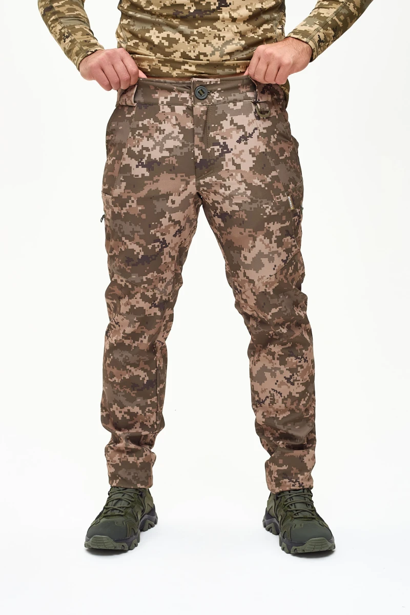 Штани штормові ULTIMATUM soft shell Світлий піксель