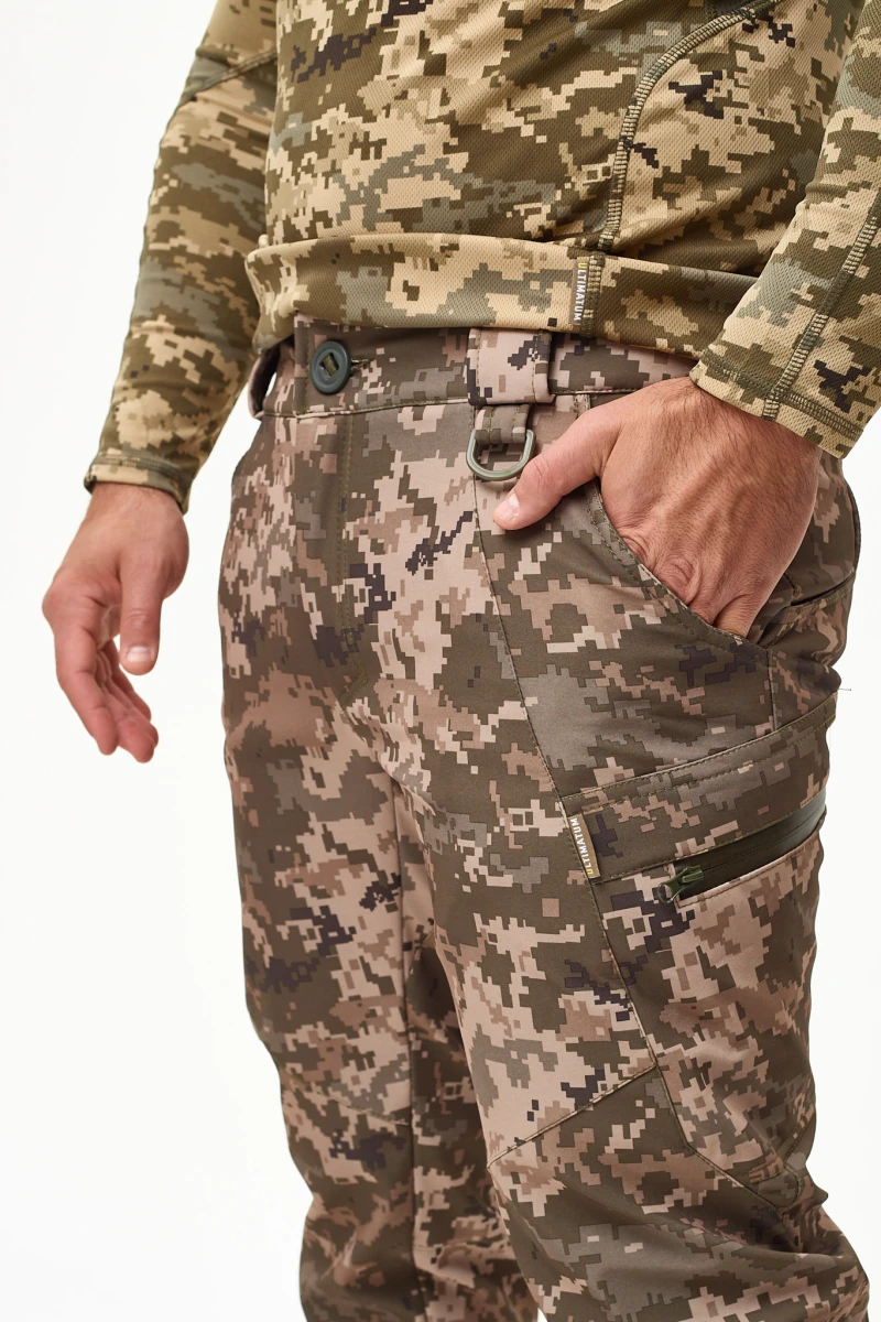 Штани штормові ULTIMATUM soft shell Світлий піксель