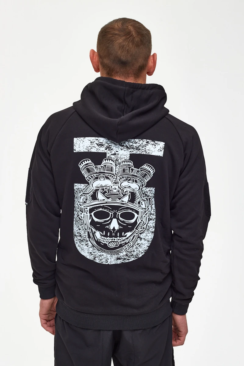 Худі тактичне з принтом ULTIMATUM Чорне