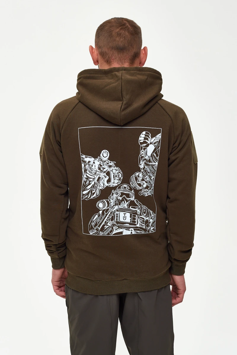 Худі тактичне з принтом ULTIMATUM Олива