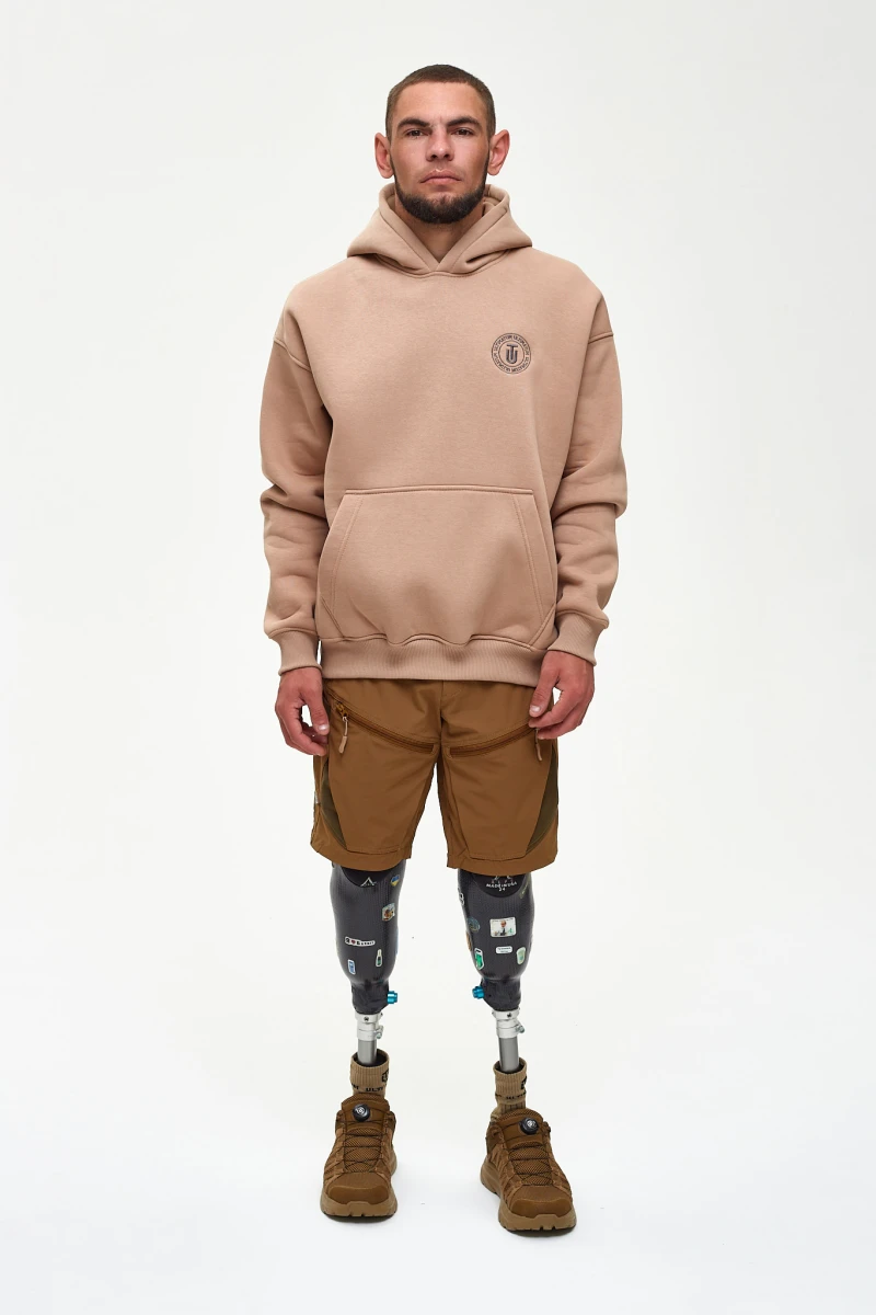 Худі футер з принтом ULTIMATUM Койот