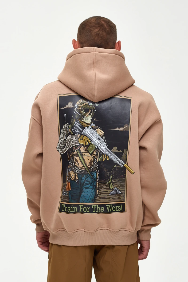 Худі футер з принтом ULTIMATUM Койот