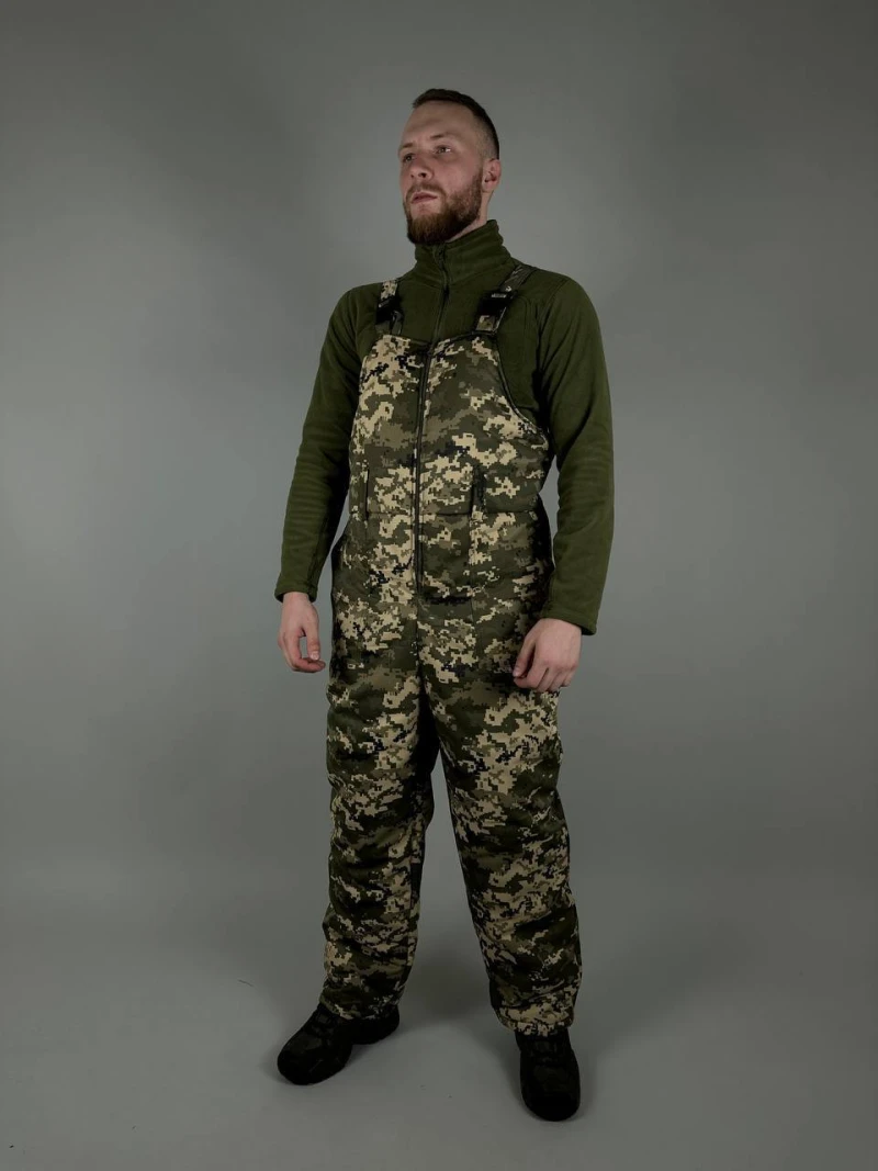 Напівкомбінезон зимовий Світлий піксель