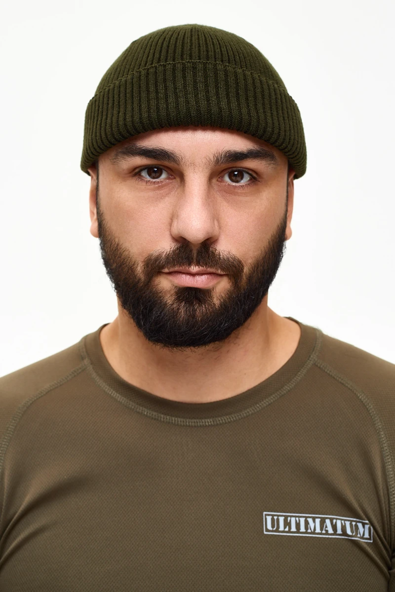 Шапка в’язка Докер ULTIMATUM Темна Олива