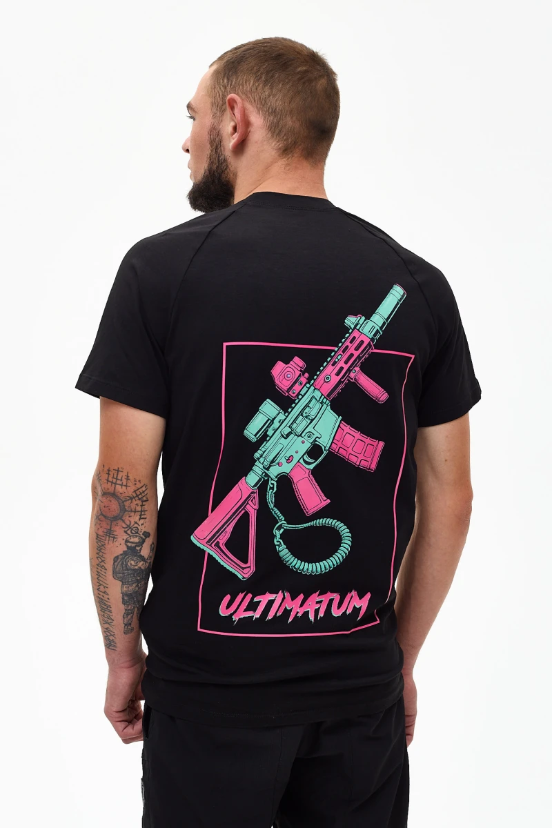 Футболка з back-принтом ULTIMATUM Vector Чорна