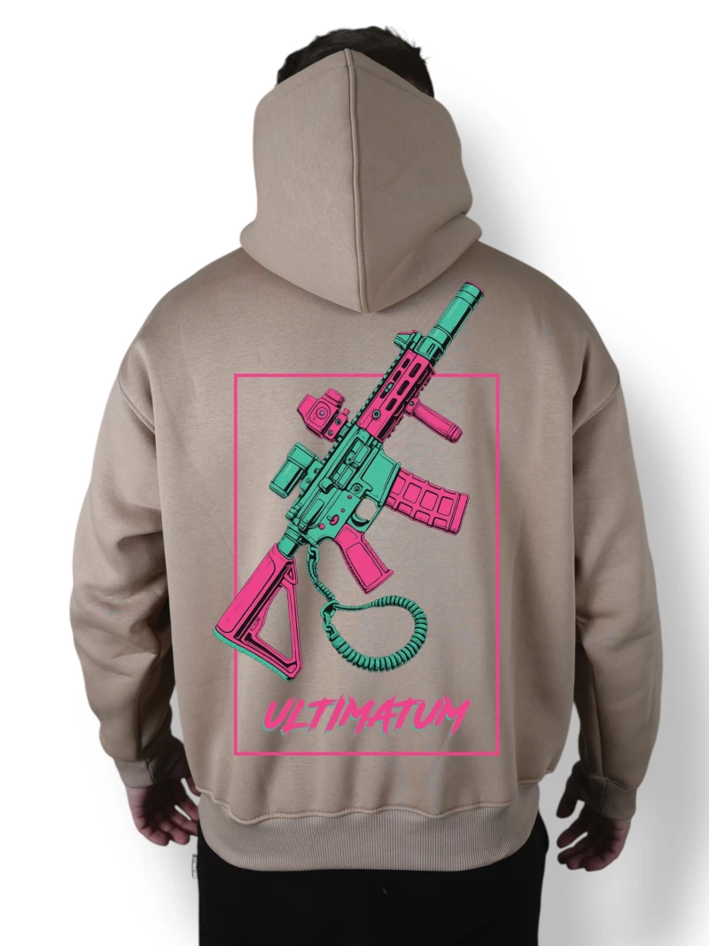 Худи футер с принтом №15 ULTIMATUM Койот