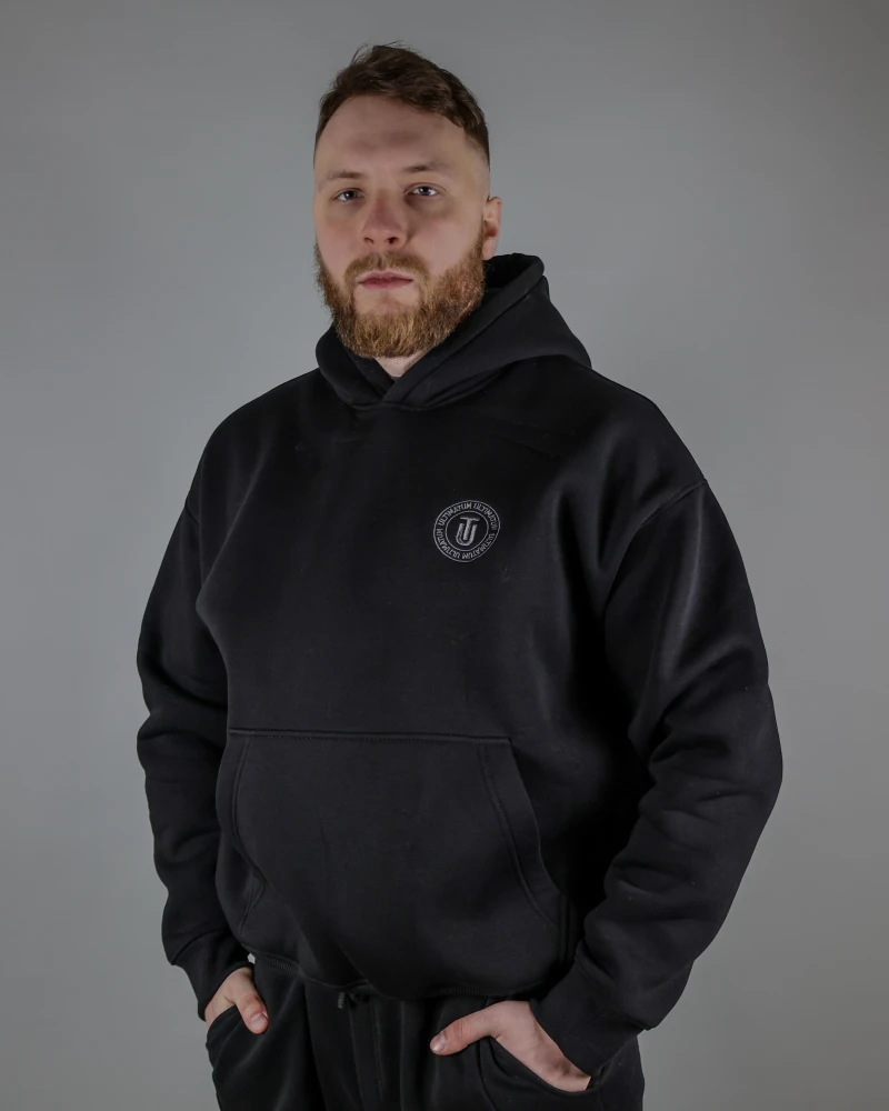 Худи футер с принтом №15 ULTIMATUM Черное