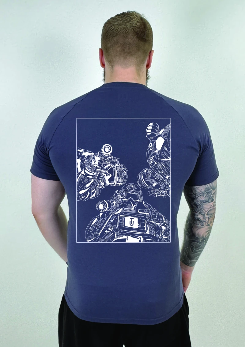 Футболка с back-принтом №1 ULTIMATUM Vector Графит