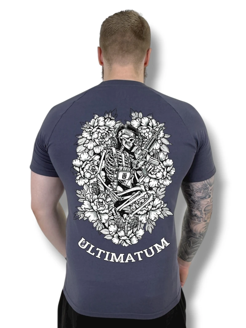 Футболка з back-принтом №8 ULTIMATUM Vector Графіт