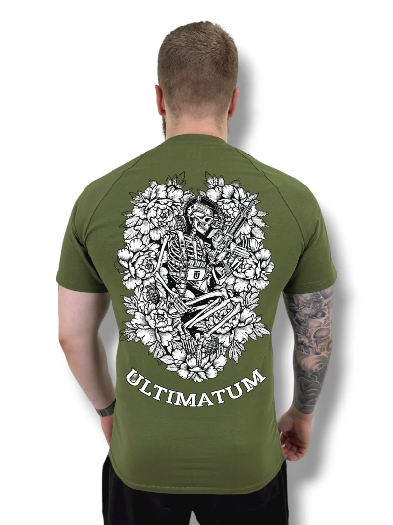 Футболка з back-принтом №8 ULTIMATUM Vector Олива