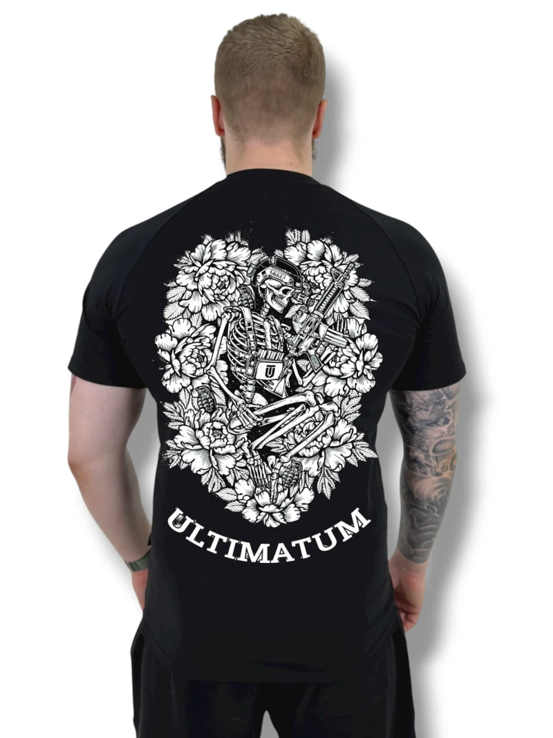 Футболка з back-принтом №8 ULTIMATUM Vector Чорна