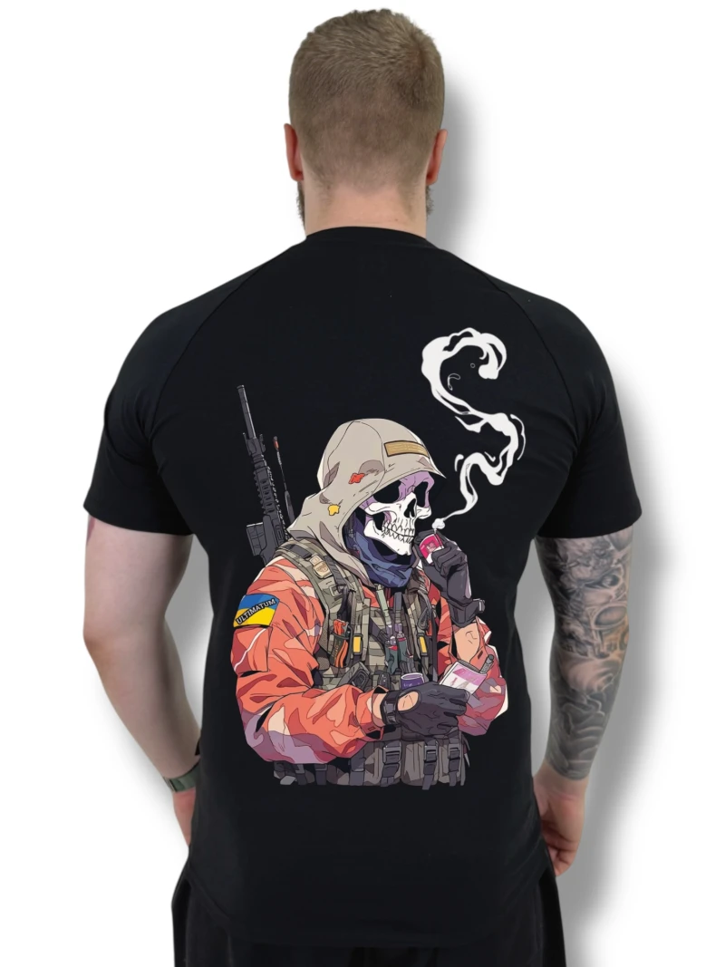 Футболка з back-принтом №11 ULTIMATUM Vector Чорна