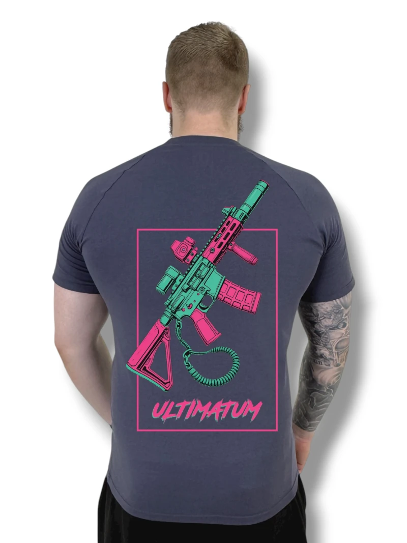 Футболка з back-принтом №15 ULTIMATUM Vector Графіт