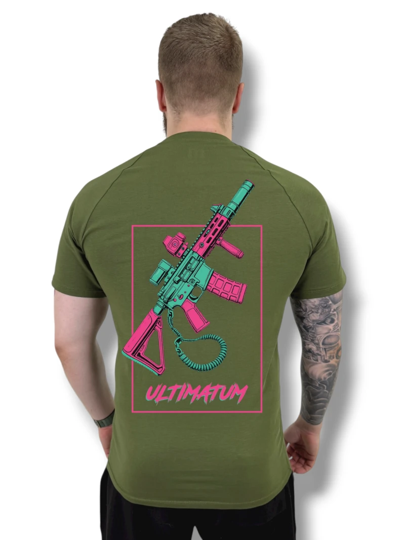 Футболка з back-принтом №15 ULTIMATUM Vector Олива