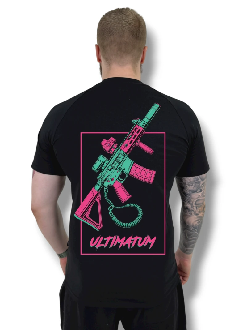 Футболка з back-принтом №15 ULTIMATUM Vector Чорна