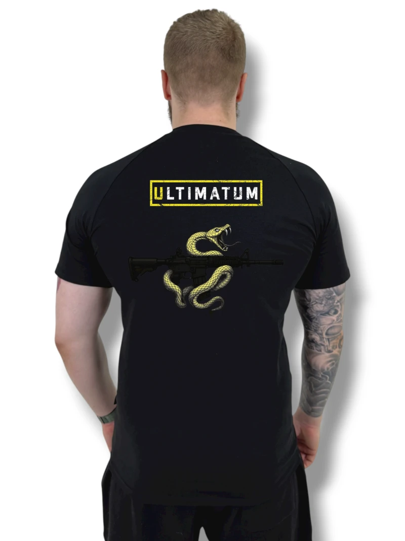 Футболка з back-принтом №17 ULTIMATUM Vector Чорна