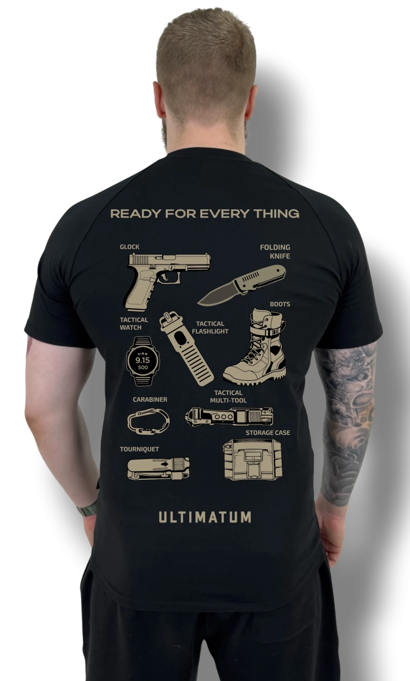 Футболка с back-принтом №20 ULTIMATUM Vector Чёрная