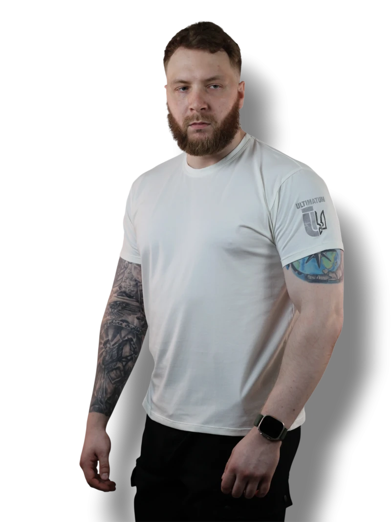 Футболка з принтом ULTIMATUM SQUAD Білий
