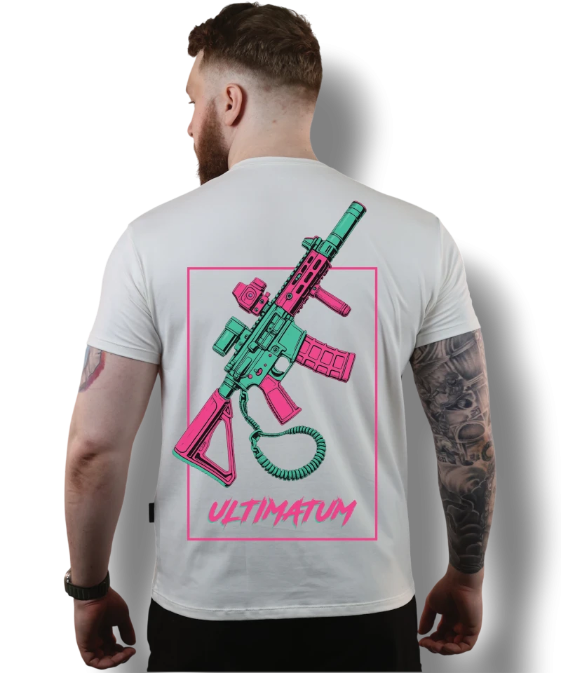 Футболка з принтом №15 ULTIMATUN SQUAD Білий
