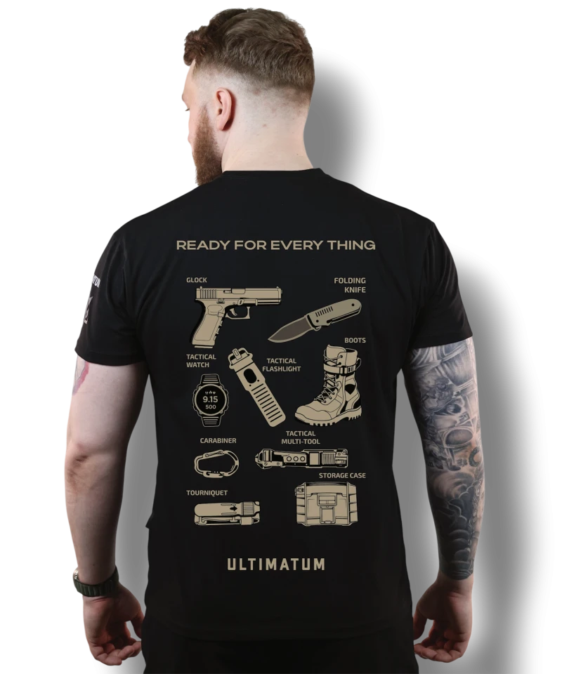 Футболка с принтом №20 ULTIMATUN SQUAD Чёрный